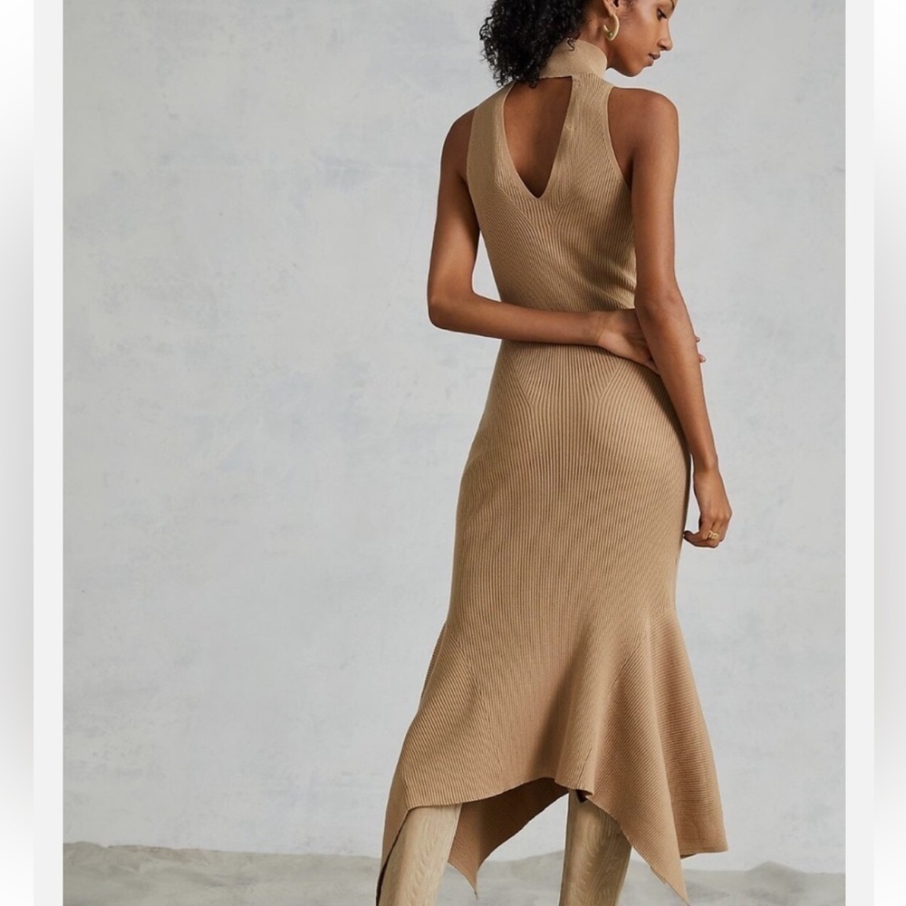 Anthropologie Mock Neck Midi Ribbed Dress - Picture 3 of 11